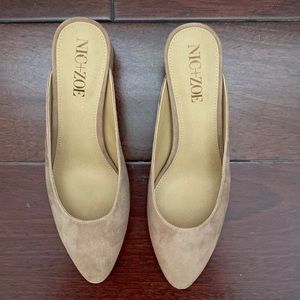 BRAND NEW Nic + Zoe Suede Mules